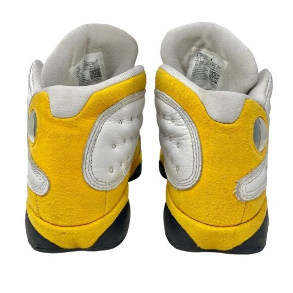 * The Air Jordan 13 GS Del Sol in White and Yellow Size 4.5Y - Picture 6 of 9